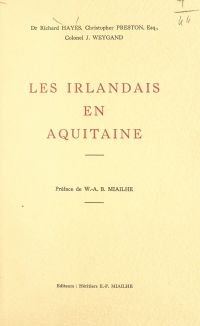 Les Irlandais en Aquitaine
