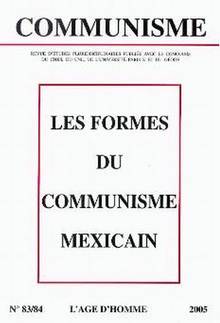 Revue Communisme no.83-84, 2005 : Les formes du...