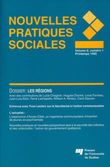 Nouvelles pratiques sociales : Vol. 8 : No 1 : Les régions