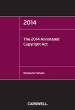 2014 Annotated Copyright Act, The