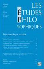 Etudes philosophiques, no.1, janvier 2008 : L'épistémologie modal