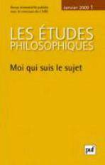Études philosophiques, Janvier 2009-1