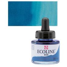 Encre aquarelle Ecoline Talens #508 30ml bleu de Prusse