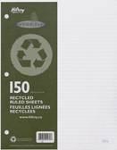 Feuilles mobiles lignées Hilroy recyclé 8.5'x11' (Paquet de 150)   05470