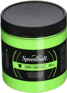 Encre sérigraphie textile Speedball #4690 237ml Vert lime fluo