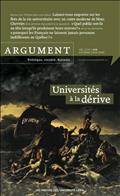 Argument, vol.12, no.1, automne 2009 : Universités à la dérive