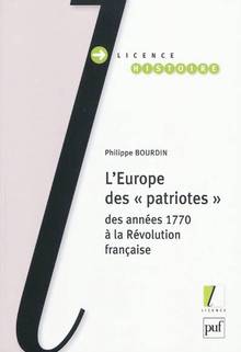 Europe des 'patriotes' des années 1770 à la Révolution française