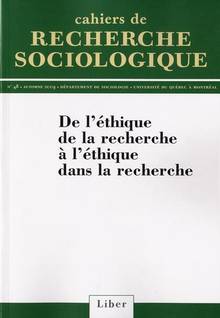 Cahiers de Recherche sociologique, no.48, automne 2009 : De l'éth