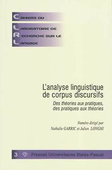 Cahiers du Laboratoire de Recherche sur le Langage, no.3, décembr