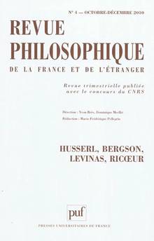 Revue philosophique de la France et de l'étranger : Husserl, Berg