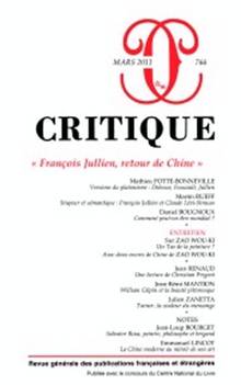 Critique, no.766, mars 2011 : François Jullien, retour de Chine