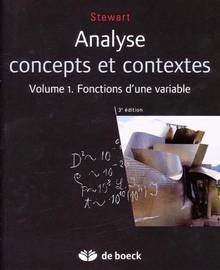 Analyse : Concepts et contextes Volume 1. fonctions d'une variab