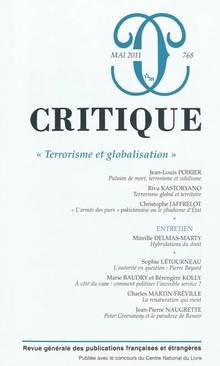 Critique, no.768, mai 2011 : Terrorisme et globalisation