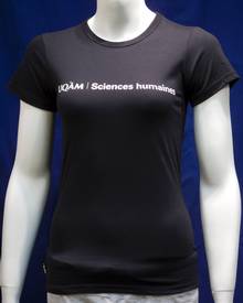 T-Shirt F. M Science Humaines Noir Blank
