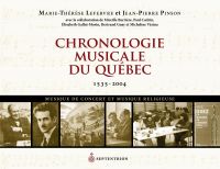 Chronologie musicale du Québec