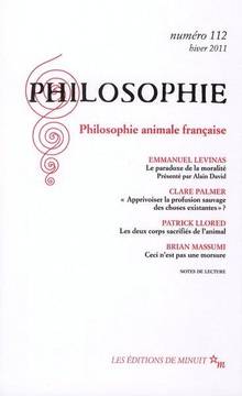 Philosophie, no.112 : Philosophie animale française