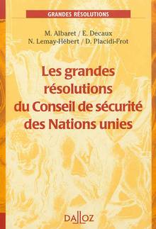 Grandes résolutions du Conseil de sécurité des Nations unies : 20