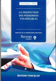 Protection des personnes vulnérables 2014, volume 378