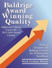 Baldrige Award Winning Quality : How to Interpret the Baldrige Cr