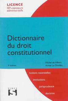Dictionnaire du droit constitutionnel : 9e édition