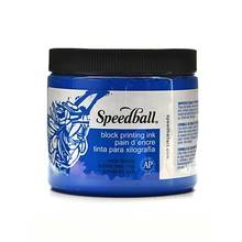 Pain d'encre soluble à l'eau Speedball 437ml Bleu  #3702