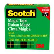 Recharge ruban adhésif Scotch Magic  VERT  GRAND 18mm x33m  810-18BXD
