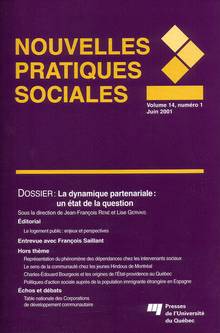 Nouvelles pratiques sociales : Vol. 14 : No 1 : Dynamique partena