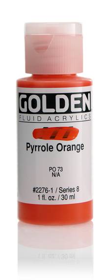 Acrylique Golden Fluide 30 ml/1 oz Orange pyrrole PO73