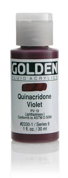 Acrylique Golden Fluide  30 ml/1 oz Violet quinacridone PV19