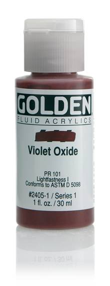 Acrylique Golden Fluide 30 ml/1 oz Violet oxyde PR101