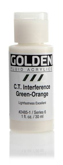 Acrylique Golden Fluide 30 ml/1 oz Orange interférence, (fin)