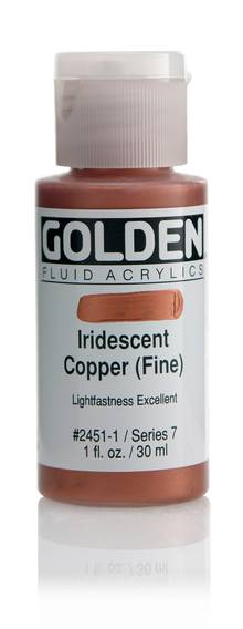 Acrylique Golden Fluide 30 ml/1 oz Cuivre iridescent,(fin)