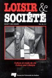 Revue Loisir et société, v. 24, no 02