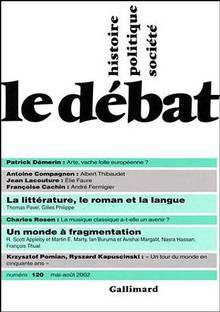 Revue Le Débat, no 120, mai-août 2002