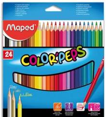 Crayon de couleur Maped Color'Peps Ass. (Boite de 24 )    183224