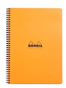 Cahier de notes spiralé ligné Rhodia A4+ Orange      193108