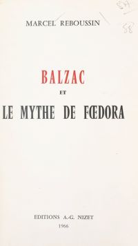 Balzac et le mythe de Fœdora