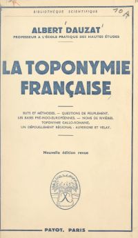 La toponymie française