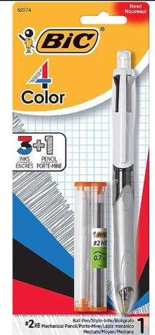 Stylo 3+1   Pen + Pencil        BIC  ORIGINAL         MMLP1