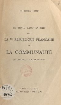 Ce qu'il faut savoir sur la Ve République française et la Communauté