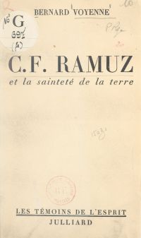 C.F. Ramuz et la sainteté de la terre