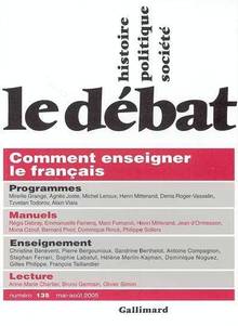 Le débat : comment enseigner le français #135 mai-août 2005