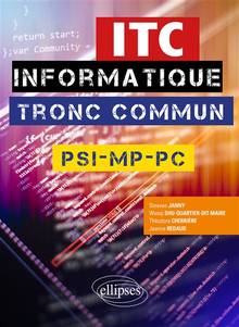 ITC, informatique tronc commun : PSI, MP, PC