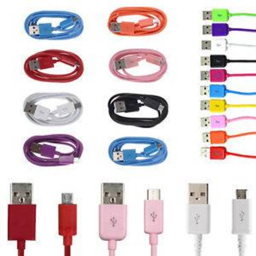 Cable chargeur Data 10 Ass. (Prise USB Lightning, iPhone 4