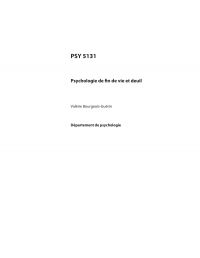 PSY 5131, Psychologie de fin de vie et deuil