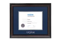 Cadre diplôme passe-partout  8.5x11' Luxuria noir UQAM WEB