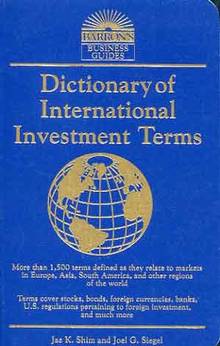 Dictionary of international investment terms            ÉPUISÉ