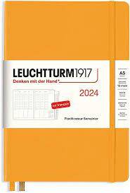 Agenda 2024 soleil levant Leuchtturm - Planificateur semainier  (Moyen- A5)