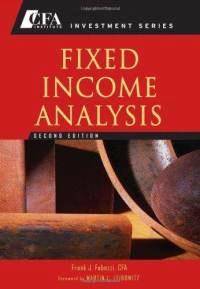 Fixed income analysis for the CFA program