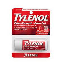Comprimés Tylenol extra fort 500mg (Tube de 10)         